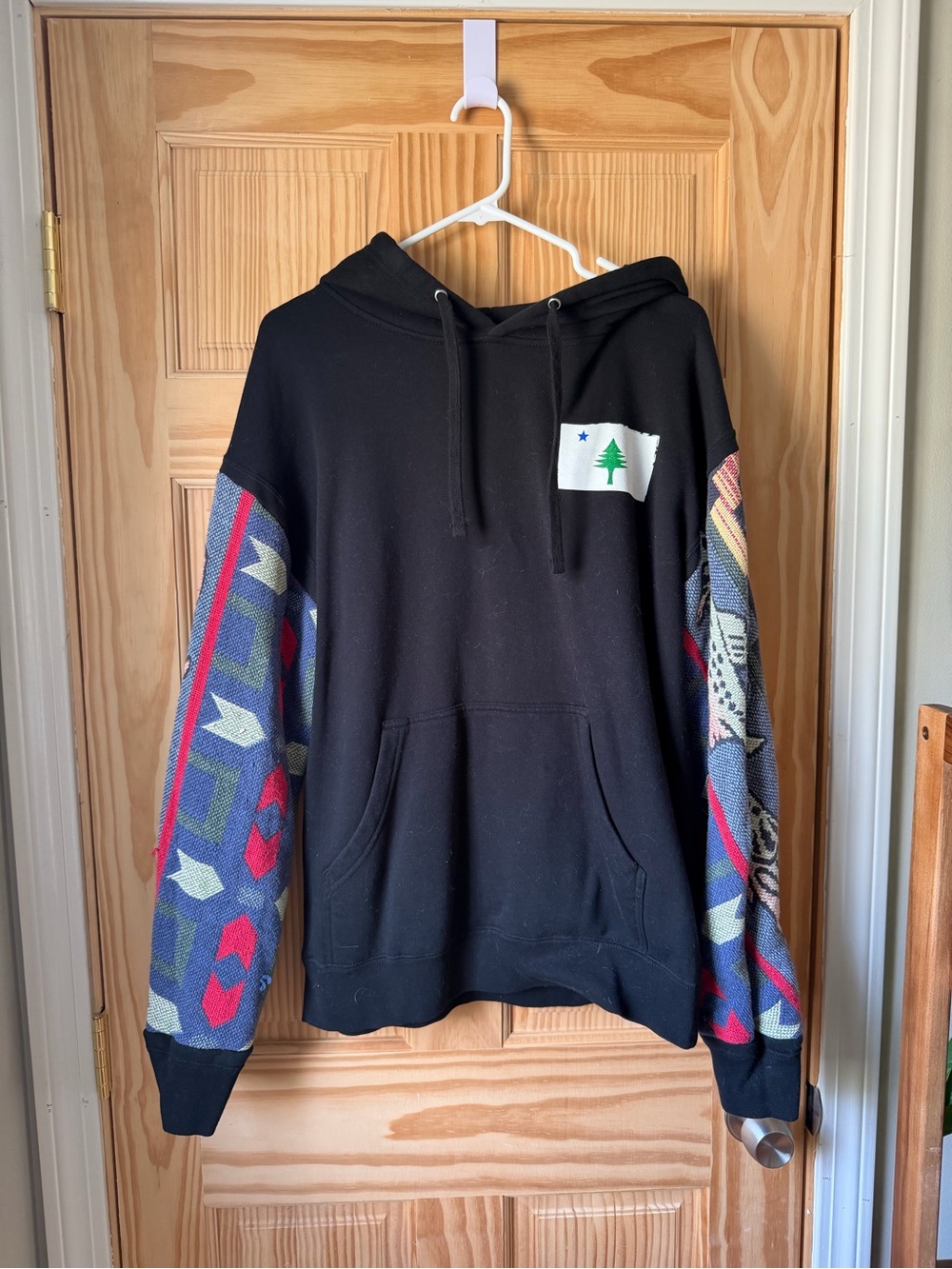 Maine original stitched hoodie fish